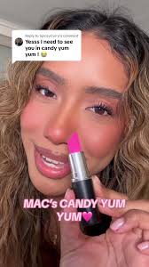 MAC Candy Yum Yum Lipstick Review and Application