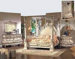 If you are using mobile phone, you could also use menu drawer from browser. King Canopy Bed Marble Top Dresser Mirror And Marble Top Nightstand Orleans Furniture