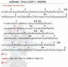 คอร ดเพลง ว งวน Loop Oneone ว งวน คอร ด ง ายๆ Dontaree Com อ ค เลเล การศ กษาด านดนตร เพลง