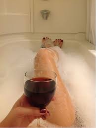 To prepare a relaxing bath, start with a clean tub and fill it with steamy, hot water. Pin By Jorge Otero On Photo Shoot Ideas Wine Wine Red Wine Woman Wine