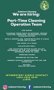 Be part of this hot opportunity & grow with nando's! Job Vacancy Cleaning Operation Team Needed Jobs Part Time Cleaning Housekeeping On Carousell