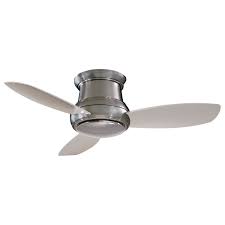 Minka Aire Concept Ii Brushed Nickel 44 Inch Flush Led Ceiling Fan F518l Bn Bellacor
