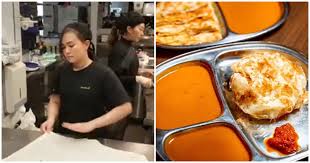 After finishing the beef, we ordered bowls of rice and roti canai, a kind of indian crisp pancake, and mixed them in the curry sauce, which tasted delicious! M Sians Amazed At This Aussie Girl Making Better Roti Canai Than Our Local Mamak World Of Buzz