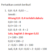 Materi 3 desimal dan persen pada materi 3 ini, akan dibahas tentang pengertian bilangan desimal, mengubah penulisan bilangan pecahan dari bentuk biasa ke desimal dan sebaliknya, operasi pada bilangan desimal, dan persen. Perkalian Pembagian Pecahan Desimal Rumusq
