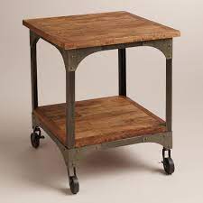 Top quality for your home. Aiden End Table World Market 169 I Would Love To Find Make Something Like This With 3 Shelves As A Night St Furniture End Tables Farmhouse Style Furniture