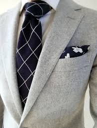 Blue Windowpane Tie From Boggi Milano With Gray Havana Suit