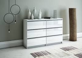 Für diesen korpus wird eine eket wandschiene 70 benötigt. Kommode Weiss Schrank 6 Schubladen 119cm Verschiedene Farben Sideboard C012 Kaufen Bei Hood De