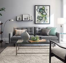 Petrie Mid Century Sofa Reviews Crate And Barrel Simple Living Room Decor Black Living Room Decor Simple Living Room