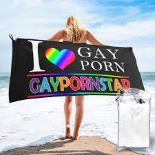 Amazon.com: DARLEKS I Love Gay Porn Pornstar Beach Towel Oversized,  Microfiber Beach Towel with Pocket Sand Free Beach Blanket Lightweight Thin  Towels 27.5