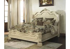 Embellish your bedroom setting with this 4 piece queen bedroom set. Ortanique King Sleigh Headboard Bed In Light Opulent