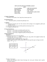 Masukkan rumus persamaan garis singgung lingkaran pada masing masing tipe. Soal Dan Pembahasan Materi Persamaan Garis Lurus Smp Kelas 8 Jawabanku Id