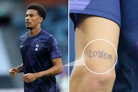I have decided to draw him doing his celebration instead. Dele Alli Shows Off Loser Lover Tattoo Before Helping Tottenham Win Vs West Ham In His First Game Back Since Restart