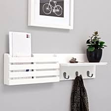Wall Mounted Mail Organizer Letter Holder Key Sorter Rack Hanger White To Accesorios Decorativos Para El Hogar Decoracion De Habitacion Azul Decorar Estanteria