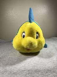 Disney Store Flounder Little Mermaid Plush Stuffed Genuine Original Authentic Ebay Pet Toys Disney Plush Disney Store