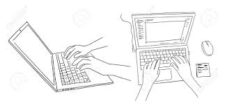 Hands And Laptop Keyboard Typing Side View View From Above Royalty Free Cliparts Vectors And Stock Illustration Image 142057080 Type and write laptop word work freebie! hands and laptop keyboard typing side view view from above