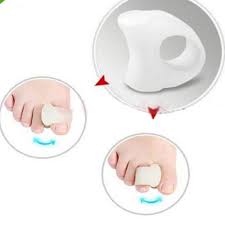 2pcs Soft Silicone Gel Toe Separators Straightener Bunion Protector Silicone Gel Gel Toes Soft Silicone