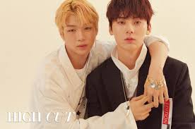 At the end of the program, he ranked 9th, becoming one of the final 11 members to debut in wanna one. Kang Daniel Hwang Minhyun Wanna One High Cut Korean Photoshoots