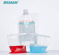 Empty Water Pouch with Sulfur Non-Sulfur Transparent Screw Cap Bag Plastic  Water Collection Bag