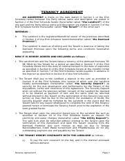 Tenant shall thereafter have the discretion to decide to proceed with this tenancy otherwise such changes or modifications shall be construed to annul the tenancy security deposit: Blaw Agreement Docx 6 The Landlord Hereby Covenants With The Tenant As Follows 6 1 To Pay Quit Rent Assessment Service Charges And Other Outgoings Course Hero