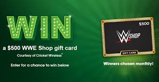 You'll have to sign up using a uk address. Cricket Wireless Wwe Gift Card Sweepstakes Sweepstakesbible