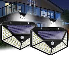 Solar powered motion activated outdoor light. 1pc 100 Led Security Light Motion Sensor Wall Lamp Solar Powered Lights Waterproof Outdoor Night Lighting 270 Degrees Overstock 28553891