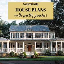 17 Pretty House Plans With Porches Porch House Plans Southern Living House Plans Pretty House