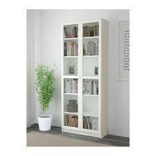 Billy Oxberg Kirjahylly Valkoinen 80x30x202 Cm Ikea Bookcase With Glass Doors Ikea Billy White Bookcase
