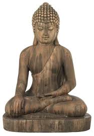 Large Sitting Buddha Statue Decor 29 5 Outdoor Garden Zen Spiritual Yoga Figure Statuen Buddha Buddha Garten