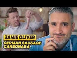 Italian Chef Reacts to Jamie Oliver GERMAN CARBONARA