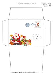 Playtime dear santa letter kit set of 4 cards envelopes. Free Envelope To Santa Claus Template From Toddlers With Stamp 48