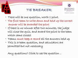 If you fail, then bless your heart. Tie Breaker Questions Trivia