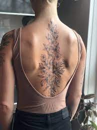 Tattoos By Vanessa Tattoos Spine Tattoos For Women Floral Back Tattoos