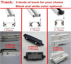 Dhl 1m 2 Wire Single Circuit Aluminium Track Light Rail Lighting Tracks Spot Light Rail System Track Bar Kit 1 Meter Black White Light Rail System Track Spotspot Light Rail Aliexpress