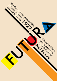 Futura Originally Designed In The 1920s And 30s These Unique Faces Were Characterized By Bold Outline Typographic Design Typography Design Typeface Poster