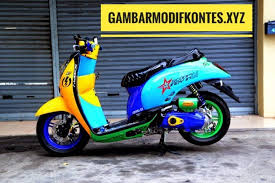 Foto Gambar Modifikasi Motor Scoopy Konsep Thailook Simple Unik Elegan Motorcycle Custom Motorcycle Motor