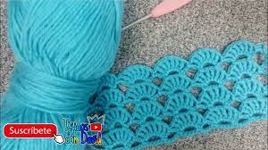 Y para poder lograrlo solo se debe prestar mucha atención al vídeo y practicar. Punto Abanico Doble A Crochet Paso A Paso Youtube