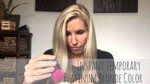 Good dye young poser paste hair makeup. Instant Temporary Platinum Blonde Hair Color Youtube