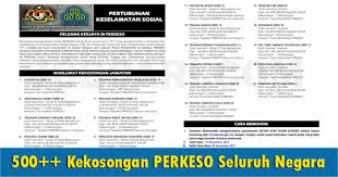 Jawatan kosong pusat rehabilitasi perkeso. Jawatan Kosong Di Perkeso 500 Kekosongan Seluruh Negara Jobcari Com Jawatan Kosong Terkini