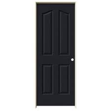 Jeld Wen Midnight Prehung Solid Core 4 Panel Arch Top Interior Door C Prehung Interior Doors Prehung Doors Hollow Core Interior Doors