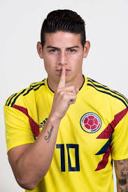 Mittelfeldspieler james rodriguez kämpft mit kolumbien bei der wm in russland darum, mindestens so erfolgreich wie vor vier jahren in brasilien zu sein. James Rodriguez Of Colombia Poses For A Portrait During The Official Fifa World Cup 2018 Portrait Sess James Rodriguez James Rodrigues James Rodriguez Colombia