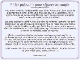 Ayant ainsi tout abandonné à ton cœur, je me couche et je m'endors dans la paix, en ta présence. 3 Prieres Puissante Pour Separer Un Couple Personnes Et Amants
