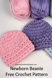 Crochet Little Textures Newborn Beanie Free Pattern Baby Beanie Crochet Pattern Crochet Baby Hat Patterns Quick Crochet Patterns