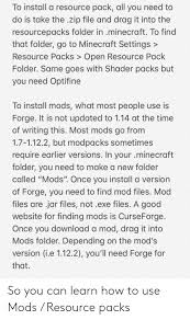 This opens the properties menu for the file. To Install A Resource Pack All You Need To Do Is Take The Zip File And Drag It Into The Resourcepacks Folder In Minecroaft To Find That Folder Go To Minecraft Settings