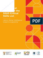 You will need the following 2020 Critical Skills List Report Labour Economics Employment