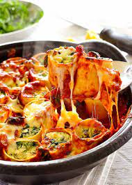 Spinach And Ricotta Rotolo Italian Lasagna Roll Ups Recipetin Eats