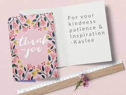 Use a marker to add a letter per triangle, or let the banner speak for itself and save your message for the inside. Best Thank You Card Messages Wording Ideas Greetings Island
