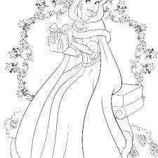 Princess Belle Wanted To Give Gifts To The Prince In The Days Of Christmas Coloring Pages Paginas Para Colorir Da Disney
