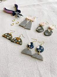 Clay Earrings Diy Kit Polymer Clay Kit Makes Up To 6 Pairs Of Earrings Clay Earrings Diy Earrings Polymer Clay Earrings