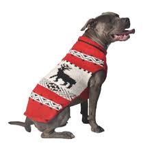 chilly dog sweaters red reindeer