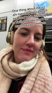 I have turned into a real fantasy girly since reality it just bleak af…also  Ilyana Kadushin really ate up narrating Breaking Dawn ngl #twilight  #hoahoahoahoahaaaaa #commuterlife #mta #subway ...